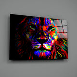 Lion Glass Wall Art