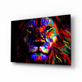 Lion Glass Wall Art