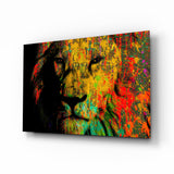 Eye of the Lion Glass Wall Art