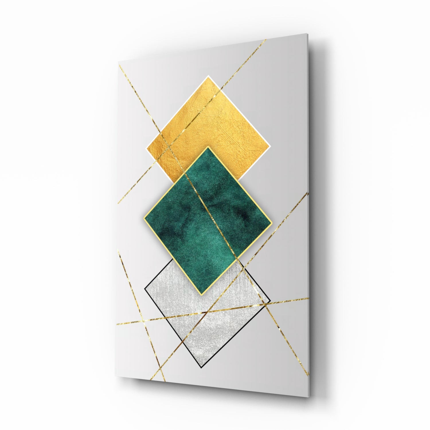 Squares Glass Wall Art