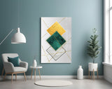 Squares Glass Wall Art