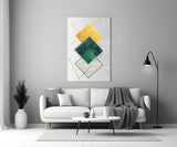 Squares Glass Wall Art