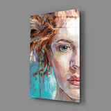 Woman  Glass Wall Art