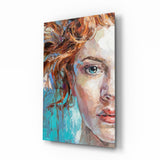 Woman  Glass Wall Art