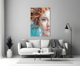 Woman  Glass Wall Art