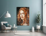 Woman  Glass Wall Art