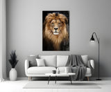 Lion Glass Wall Art