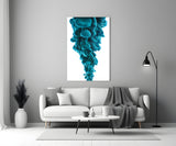 Blue Layers Glass Wall Art