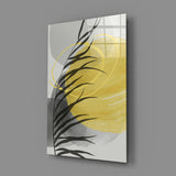 Autumn Yellow Glass Wall Art