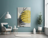 Autumn Yellow Glass Wall Art