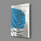 Autumn Blue Glass Wall Art