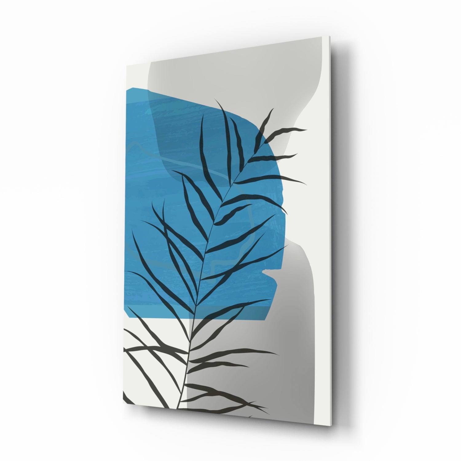 Autumn Blue Glass Wall Art