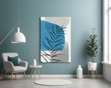 Autumn Blue Glass Wall Art