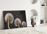 Dandelions Glass Wall Art