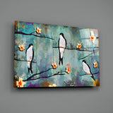 Birds of a Dream Glass Wall Art