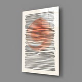 Abstract Sunset Glass Wall Art