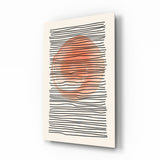 Abstract Sunset Glass Wall Art