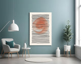 Abstract Sunset Glass Wall Art