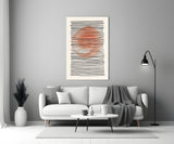 Abstract Sunset Glass Wall Art