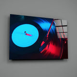 Gramophone Glass Wall Art