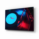 Gramophone Glass Wall Art