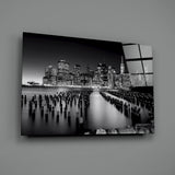 City Night Glass Wall Art