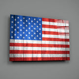 Flag of the United States Glass Wall Art