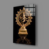 Shiva Nataraja Glass Wall Art