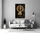 Shiva Nataraja Glass Wall Art