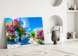 Aegean Beauties Glass Wall Art