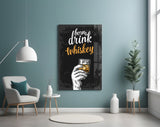 Whiskey Glass Wall Art