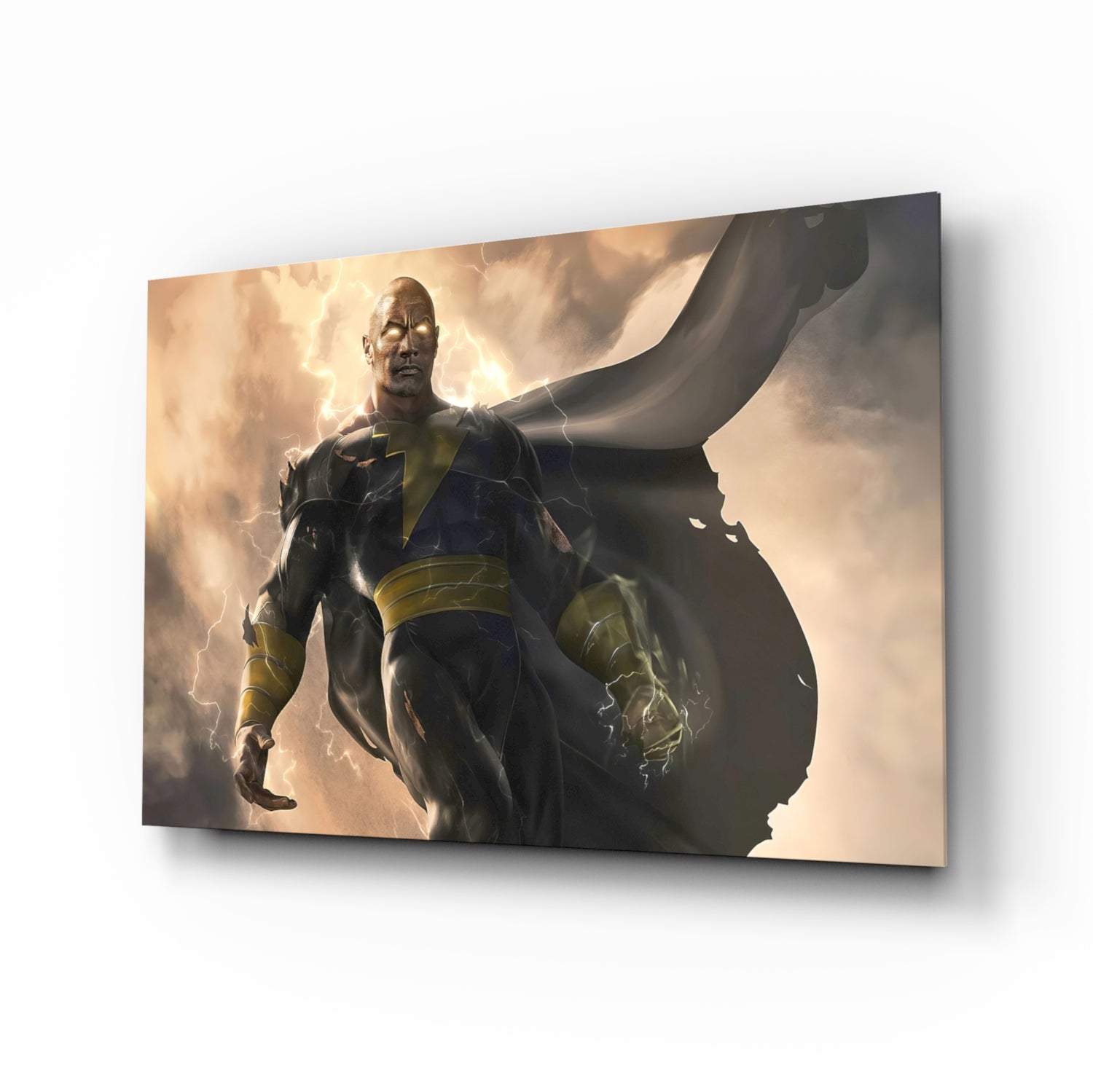 Black Adam Glass Wall Art