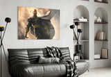 Black Adam Glass Wall Art