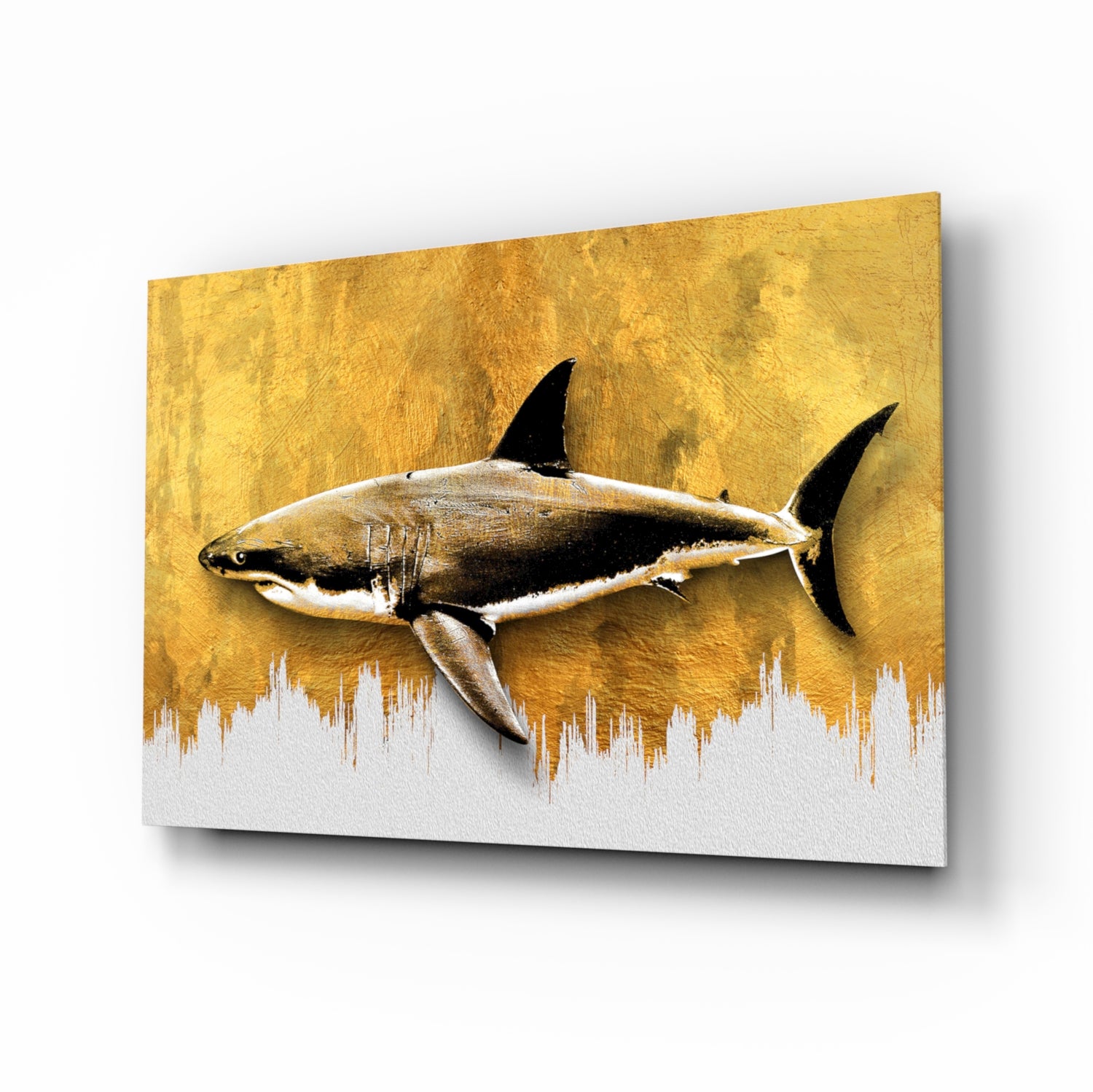 Shark Glass Wall Art