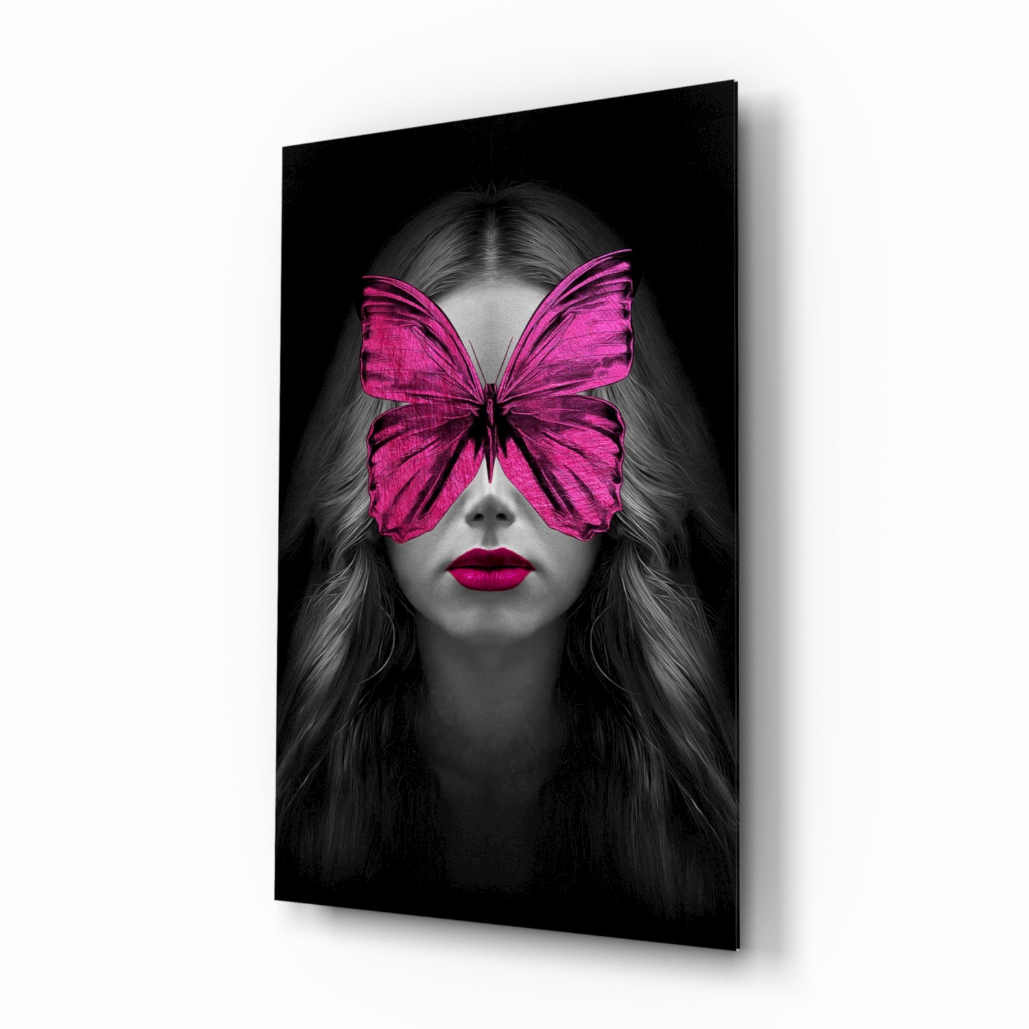 Butterfly Eyes Glass Wall Art