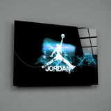 Michael Jordan Glass Wall Art