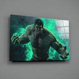 Hulk Glass Wall Art