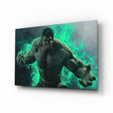 Hulk Glass Wall Art