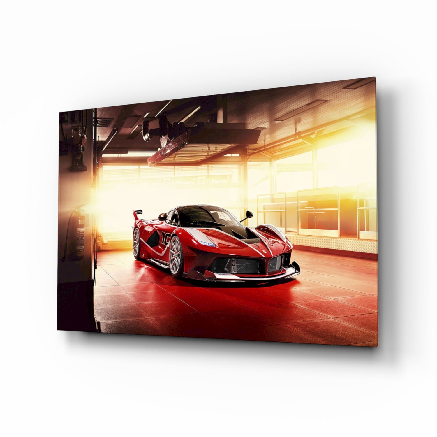 Ferrari FXX K Glass Wall Art