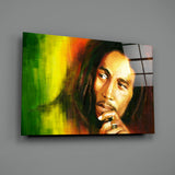 Bob Marley Glass Wall Art