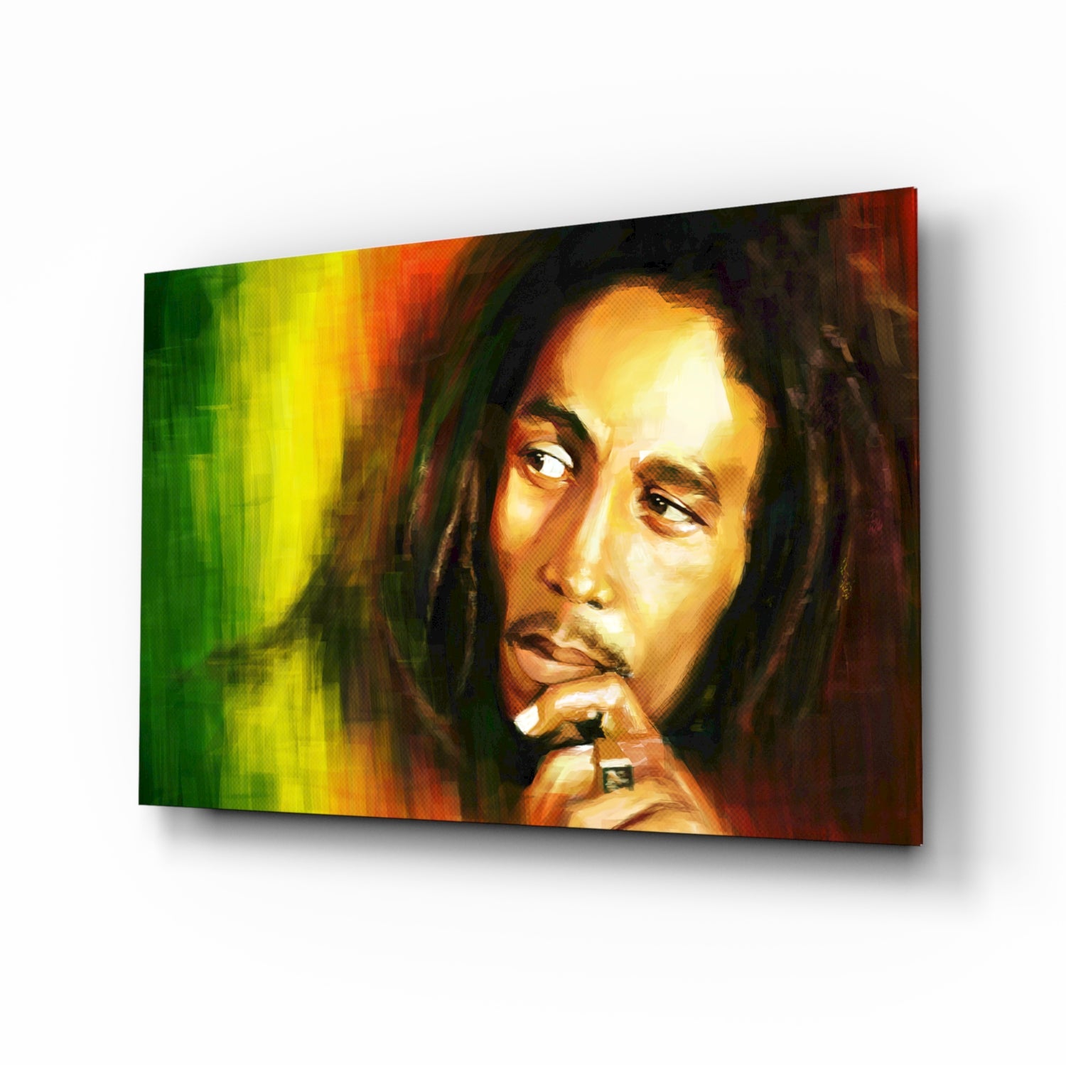 Bob Marley Glass Wall Art