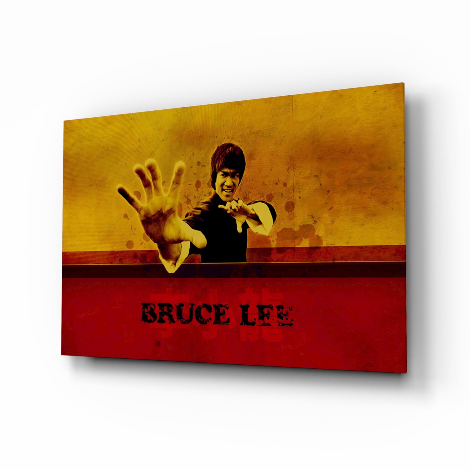 Bruce Lee Glass Wall Art