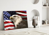 American Eagle Glass Wall Art