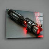 Light Saber Glass Wall Art