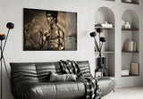 Bruce Lee Glass Wall Art