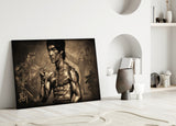 Bruce Lee Glass Wall Art