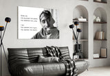 Tupac Shakur Glass Wall Art