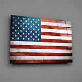 Flag of the United States Glass Wall Art