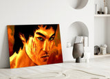 Bruce Lee Glass Wall Art