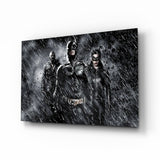 Batman, Catwomen and Bane Glass Wall Art